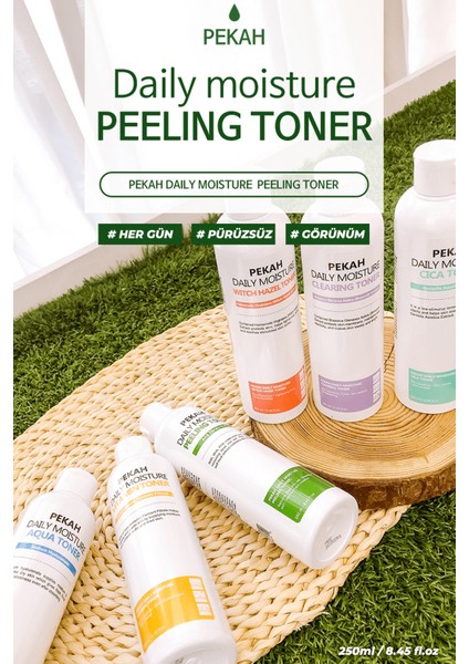 PEKAH AHA-BHA İçeren Günlük Kullanıma Uygun Peeling Etkili Tonik 250ml (Büyük Boy)