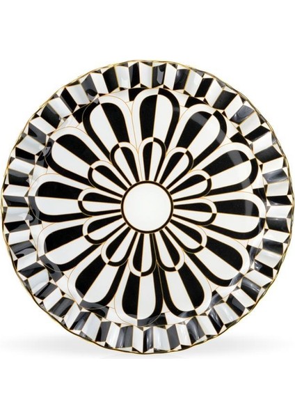 Destina Siyah 6'lı Pasta Tabak 20CM