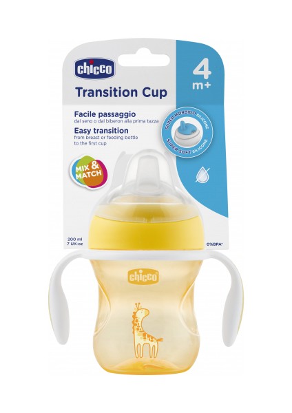 Yumuşak Uçlu Geçiş Bardağı 4+ Ay Unisex 200ML