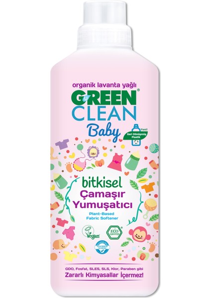 Green Clean Baby Bitkisel Çamaşır Yumuşatıcı 1000ML