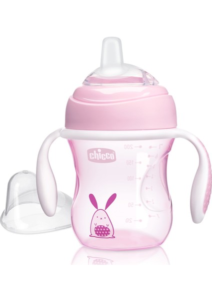 Yumuşak Uçlu Geçiş Bardağı 4+ Ay Kız 200 ml