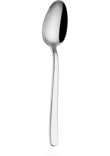 Paslanmaz Çelik Tatlı Kaşığı Kristal 6'lı