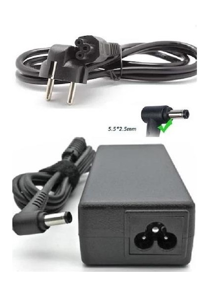 20 Volt 3.25 Amper 5.5 mm 2.5 mm Adaptör 20 Volt 3.25 Amper Lenovo Uyumlu Adaptör modelleri