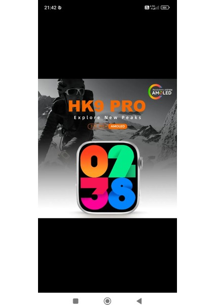 Watch 8 Hk9 Pro 2,02" Super Amoled Ekran Yeni Sürüm 45MM Akıllı Saat fiyatları