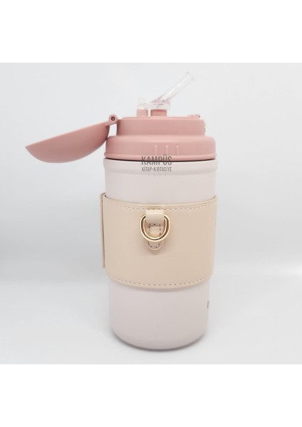 8990 580ML Pembe Taşıma Askılı Yeni Seri Termos modelleri