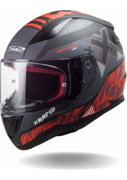 Rapid Xtreet Mat Siyah-Kırmızı Kask L
