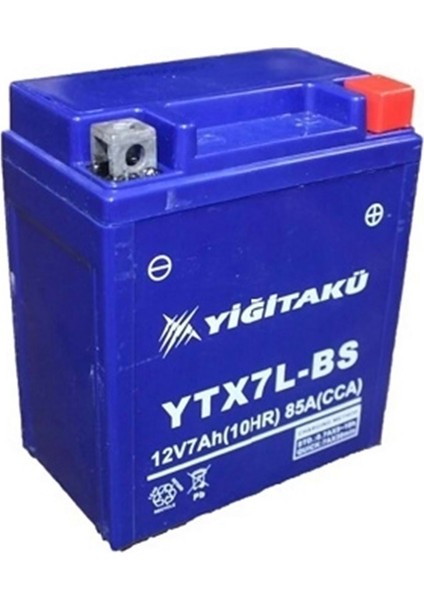 Yiğit Akü 12 V 7AH (C10) YTX7L-BS Motorsiklet Aküsü