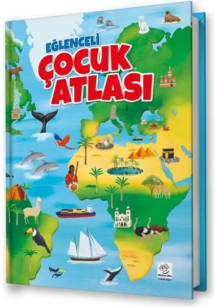 Eğlenceli Çocuk Atlası (Dev Boy, Karton Kapak, Renkli, Eğlenceli, Eğitici)