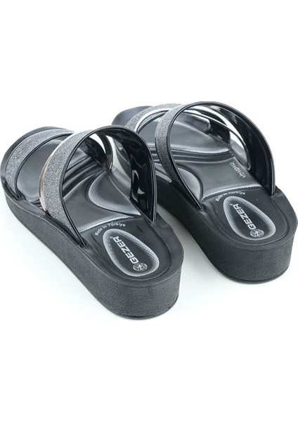 Kadın Yazlık Toz Parıltılı Terlik Suni Deri Malzeme ile Günlük Kullanım için Uygun fırsatları