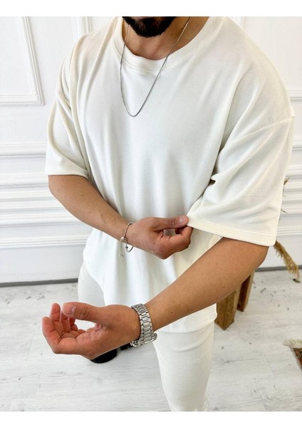 T-Shirt Oversize Tişört Bol Kesim Kadife Tişört modelleri