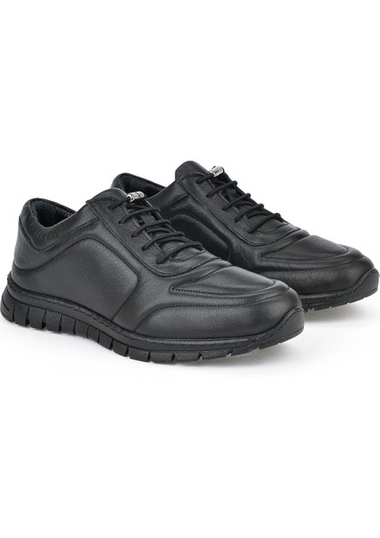 Ziya, Kadın Hakiki Deri Sneaker 131992 SP200 Siyah