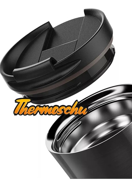 Kişiye Özel Isim Baskılı 500 ml Siyah Termos, Paslanmaz Çelik Termos, Çay ve Kahve Araç Termos modelleri