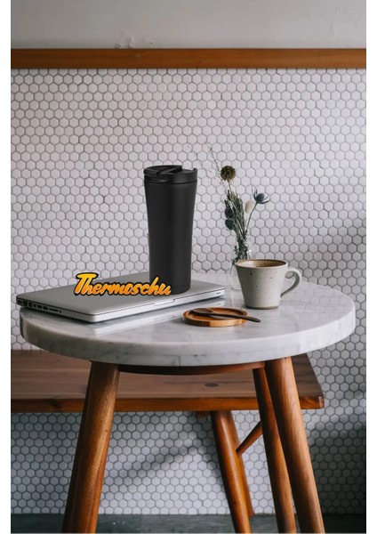 Kişiye Özel Isim Baskılı 500 ml Siyah Termos, Paslanmaz Çelik Termos, Çay ve Kahve Araç Termos indirimleri