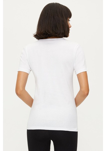 1032 Pamuk Dantelli 2li Kadın Fanila Tişört fırsatları