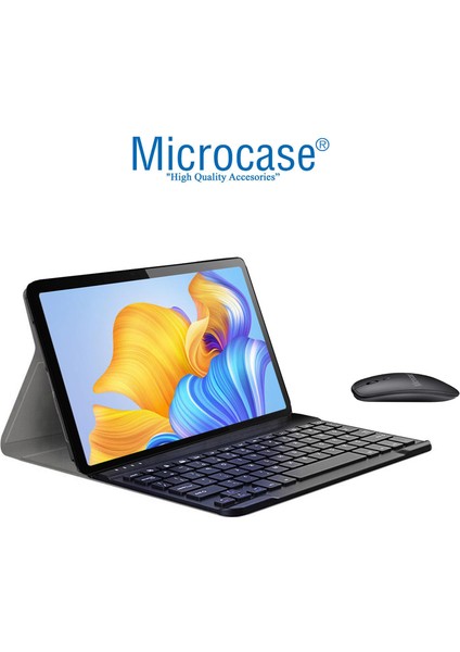 Huawei Matepad Pro 12.6 (2021) Tablet Için Bluetooth Klavye ve Mouse + Standlı Kılıf - Bkk6