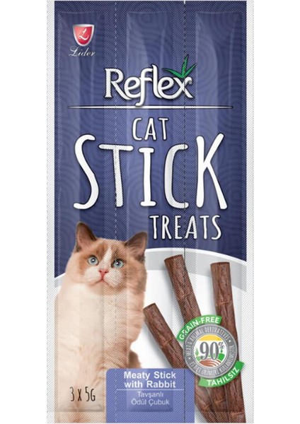 Reflex Tavşanlı ve Biftekli Stick Garden Mix Tavuklu ve Ciğerli Stick modelleri