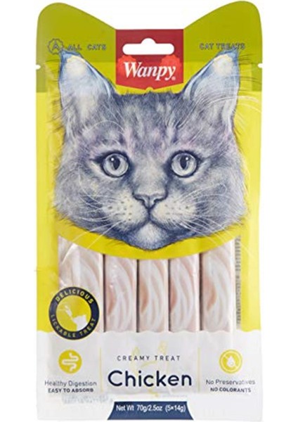 Tavuk 5X14 gr Likit Kedi Ödülü