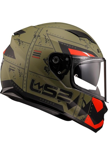 Stream Evo Max Mat Mılıtary Yeşil-Kırmızı Kask fiyatları