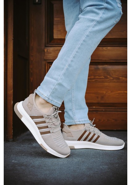 Cbm 4025 Şeritli Hafif Günlük Yürüyüş Koşu Fileli Erkek Sneaker modelleri