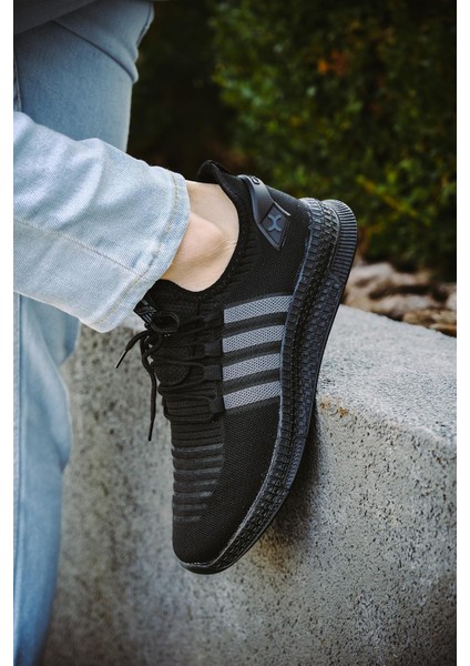 Cbm 4025 Şeritli Hafif Günlük Yürüyüş Koşu Fileli Erkek Sneaker