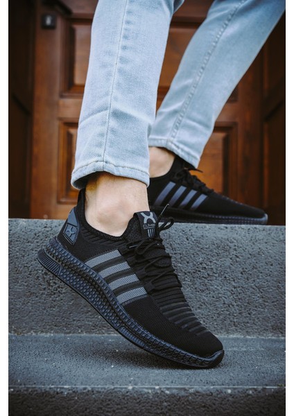 Cbm 4025 Şeritli Hafif Günlük Yürüyüş Koşu Fileli Erkek Sneaker