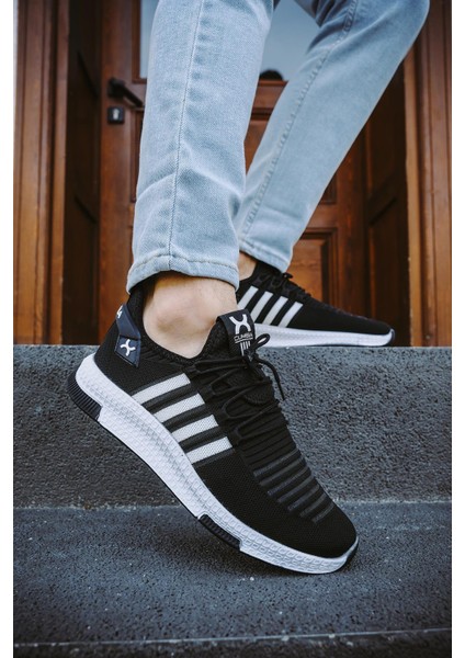 Cbm 4025 Şeritli Hafif Günlük Yürüyüş Koşu Fileli Erkek Sneaker