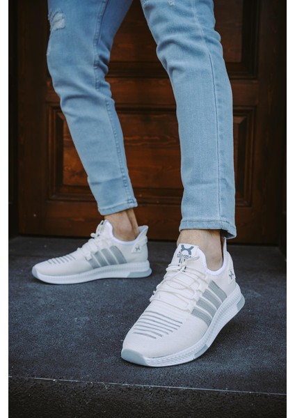 Cbm 4025 Şeritli Hafif Günlük Yürüyüş Koşu Fileli Erkek Sneaker