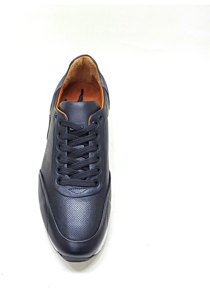 Siyah Deri Erkek Sneaker Ayakkabı fırsatları
