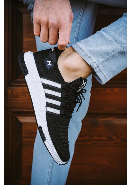 Cbm 4025 Şeritli Hafif Günlük Yürüyüş Koşu Fileli Erkek Sneaker