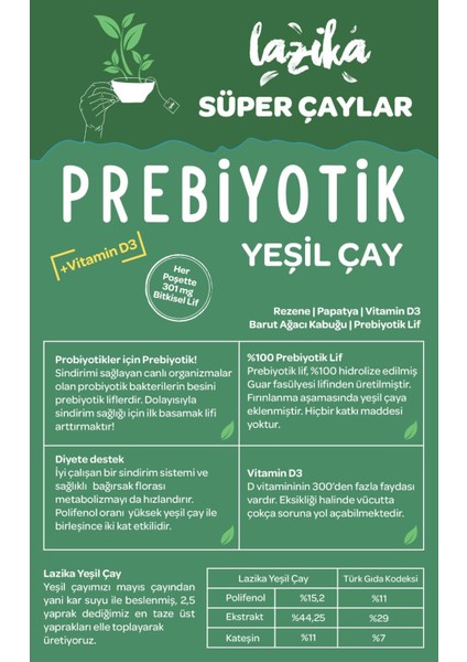 Süper Yeşil Çay Seti