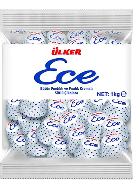 Ece İkramlık Bütün Fındıklı Sütlü Çikolata 1 kg