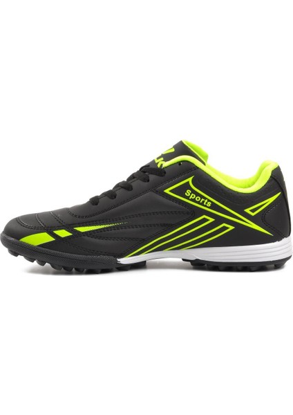 Hulk 125 Siyah-Neon Sarı Erkek Halı Saha Ayakkabısı