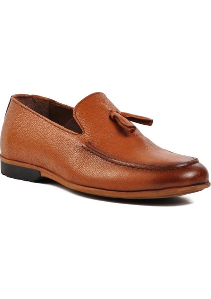 7105 Taba Içi Dışı Hakiki Deri Erkek Loafer Ayakkabı