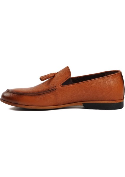 7105 Taba Içi Dışı Hakiki Deri Erkek Loafer Ayakkabı