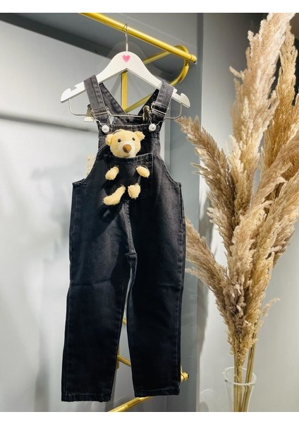 New Season Siyah Teddy Salopet