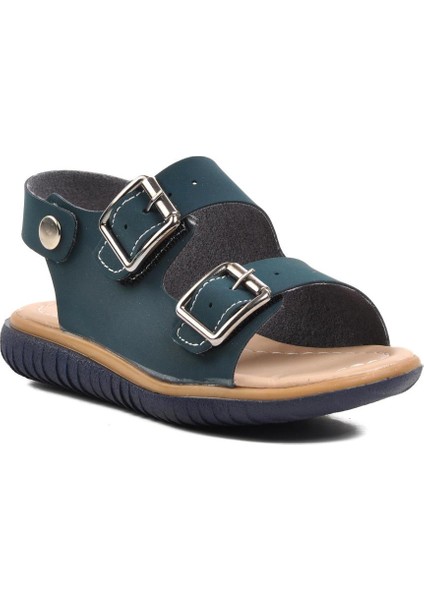 Ayakmod Şng 1530-P Lacivert Nubuk Erkek Çocuk Sandalet