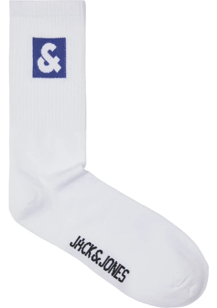 Jack & Jones Jaclı Logo Tennıs Sock Mavi  Unisex Çorap 12234438-Surf