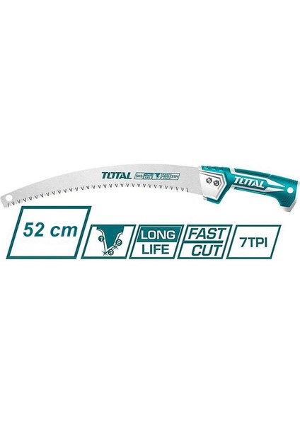 Total THT51133026 Budama Testeresi 330 mm Sap Takmalı Eğri Bağ Dal El Testeresi