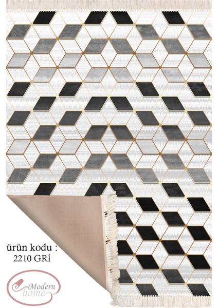 Modern Tasarım Geometrik Desenli Kaymaz Taban Dijital Baskı Halı Yolluk
