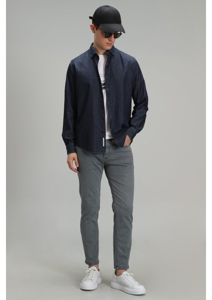 Helt Spor 5 Cep Erkek Pantolon Slim Fit Gri