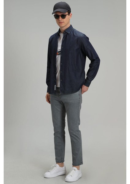 Helt Spor 5 Cep Erkek Pantolon Slim Fit Gri