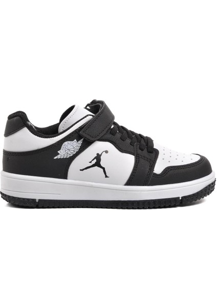 Aspor Haykat Kısa-F Siyah-Beyaz Çocuk Sneaker