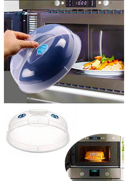 Mikrodalga Fırın Koruma Kapağı Isıya Dayanıklı 24CM Microwave