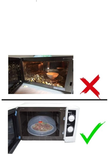 Mikrodalga Fırın Koruma Kapağı Isıya Dayanıklı 24CM Microwave fiyatları