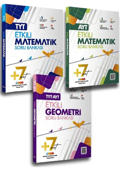 Etkili Matematik YKS TYT AYT Matematik+Geometri Soru Bankası 3 Lü Set fiyatları
