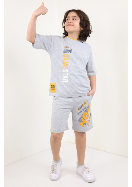 Toontoy Erkek Çocuk Baskılı Şortlu Takım