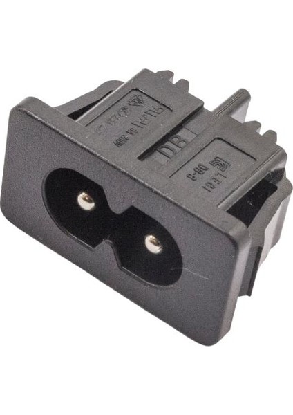 Db-8 Ikili Erkek Power Soketi Panel Tipi