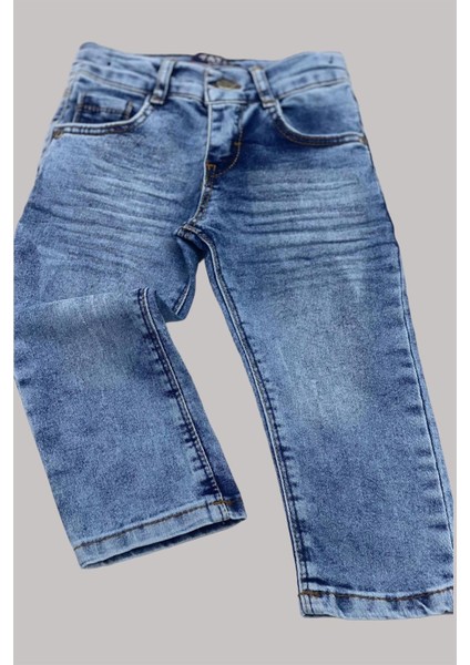 Mojo Erkek Çocuk 1-13 Yaş Slim Ft Taşlamalı Kot Pantolon Açık Mavi modelleri