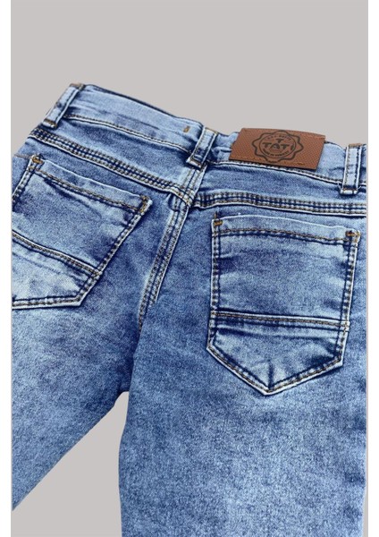 Mojo Erkek Çocuk 1-13 Yaş Slim Ft Taşlamalı Kot Pantolon Açık Mavi indirimleri