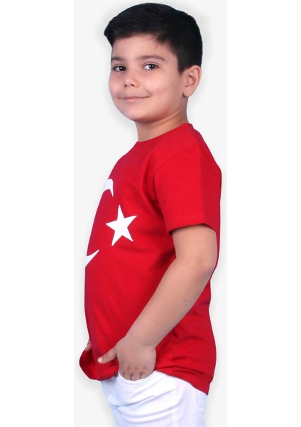 Çocuk Ay Yıldızlı Tshirt